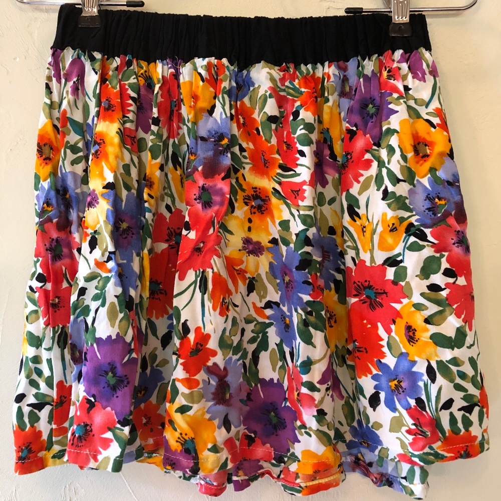 Bongo Multicolored Floral Skirt (A17)